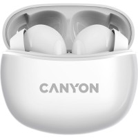 Гарнітура CANYON TWS-5 Bluetooth White (CNS-TWS5W)