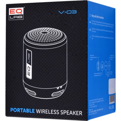 Портативна акустика EQ LAB V-03 Black