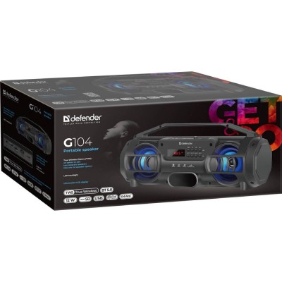Портативна акустика DEFENDER G104 12W (65104) Портативна акустика DEFENDER G104 12W (65104)