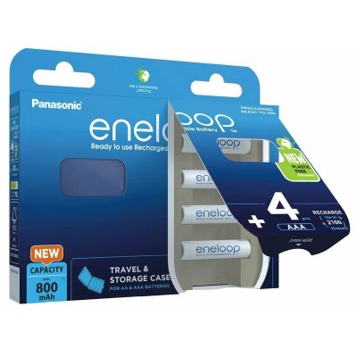 Акумулятор PANASONIC Eneloop NI-MH AAA 800 мАг 4 шт + кейс (BK-4MCDEC4BE)