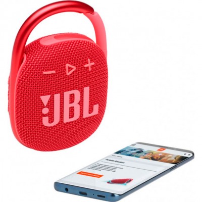 Портативна акустика JBL Clip 4 Red (JBLCLIP4RED) Портативна акустика JBL Clip 4 Red (JBLCLIP4RED)
