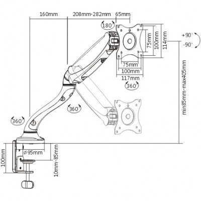 Кронштейн ITECHMOUNT MBSG-02F