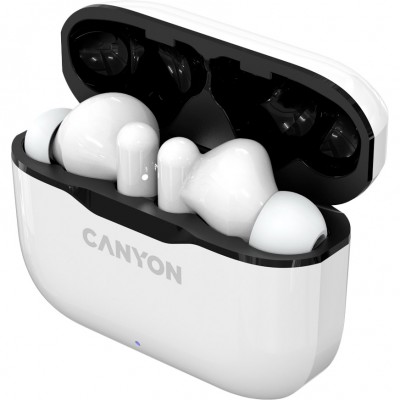 Гарнітура CANYON TWS-3 White (CNE-CBTHS3W)