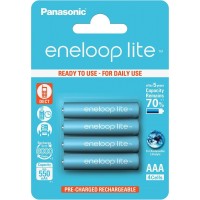 Акумулятор PANASONIC Eneloop Lite AAA 550 mAh BK-4LCCE/4BE Акумулятор PANASONIC Eneloop Lite AAA 550 mAh BK-4LCCE/4BE
