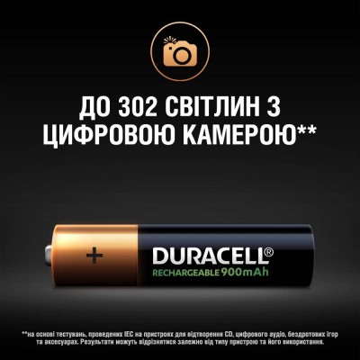 Акумулятор DURACELL HR03 (AAA) 900mAh 4 шт. (5005015)
