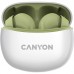 Гарнітура CANYON TWS-5 Bluetooth Green (CNS-TWS5GR)
