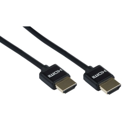 Кабель 2E Ultra Slim HDMI 2.0, black (2EW-1119-2m)