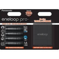 Акумулятори PANASONIC AA Eneloop 2500mAh Pro NI-MH 4шт + Case (BK-3HCDEC4BE)