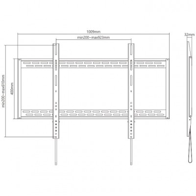 Тримач HISMART для інтерактивного дисплея 60"-100" (HS081263) Тримач HISMART для інтерактивного дисплея 60"-100" (HS081263)