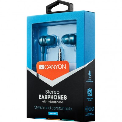 Гарнітура CANYON CNS-CEP3BG Blue/Green