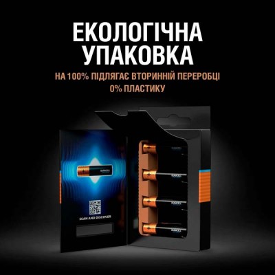 Батарейки DURACELL LR06 KPD 08*10 Optimum лужні (5014726/5015601) 1x8 шт