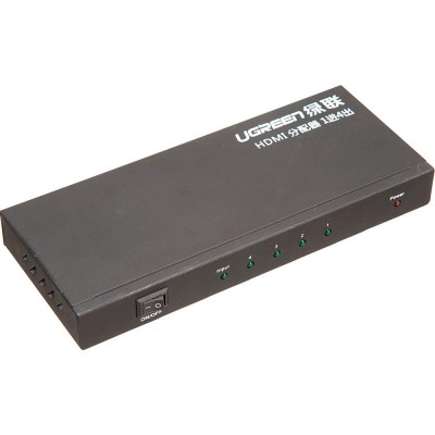 Спліттер UGREEN HDMI 1x4 HDMI Amplifier Splitter Black (40202)