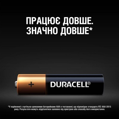 Батарейки DURACELL LR03 MN2400 алкалінові (81545421) 1x4 шт