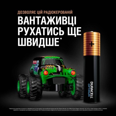 Батарейки DURACELL Optimum LR03 KPD лужні (5015596) 4 шт