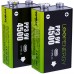 Акумулятор VERICO Loop Energy 9V Крона USB Type-C 500mAh Li-ion 2шт./уп (1UDBT-A3WEB2-NN)