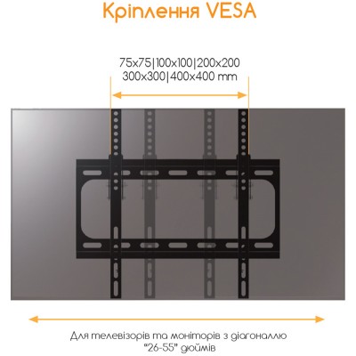 Кріплення для ТВ і моніторів PIKO PTV-F40F