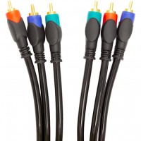 Кабель POWERPLANT 3xRCA (M) - 3xRCA (M) 3 м Black (CA911738)