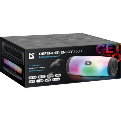 Портативна акустика DEFENDER Enjoy S600 Black ((65603)) Портативна акустика DEFENDER Enjoy S600 Black ((65603))