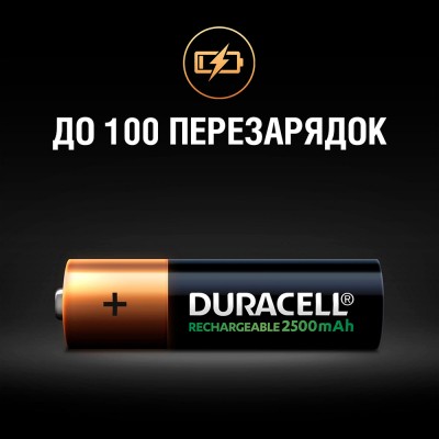 Акумулятор DURACELL HR6 (AA) 2500 mAh 4 шт. (5005001)