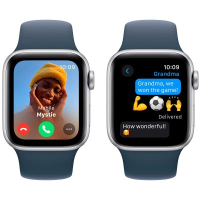 Смарт-годинник APPLE Watch SE 2023 GPS 40mm Silver Alum Storm Blue Sp/b - M/L (MRE23QP/A)