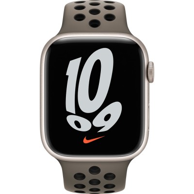 Ремінець APPLE Nike Sport Band для APPLE WATCH S8 2022 41mm Olive Grey/Black (MPGT3ZM/A)