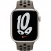 Ремінець APPLE Nike Sport Band для APPLE WATCH S8 2022 41mm Olive Grey/Black (MPGT3ZM/A)