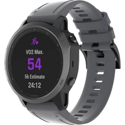 Ремінець ARMORSTANDART для Garmin Fenix 5s/6s Silicone 20mm Grey (ARM60812)