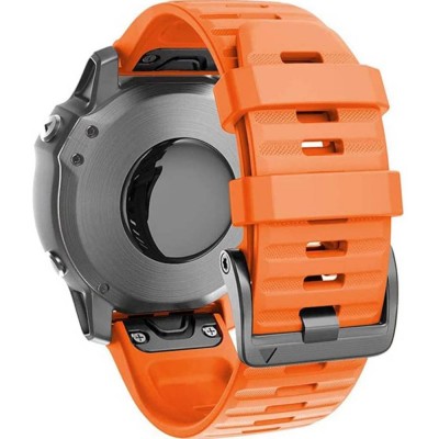 Ремінець ARMORSTANDART для Garmin Fenix 5x/6x Silicone 26mm Orange (ARM60802)