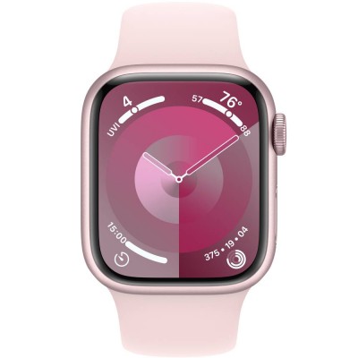 Смарт-годинник APPLE Watch Series 9 GPS 41mm Pink Alum Light Pink Sp/b - M/L (MR943QP/A)
