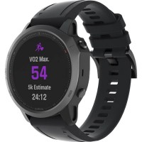Ремінець ARMORSTANDART для Garmin Fenix 5s/6s Silicone 20mm Black (ARM60799)