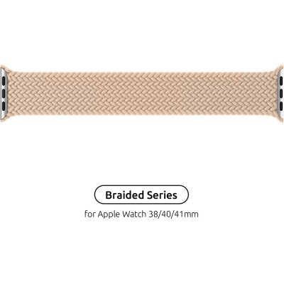 Ремінець ARMORSTANDART Braided Solo Loop Apple Watch 38/40/41mm Beige Size 6 144 mm (ARM64893)