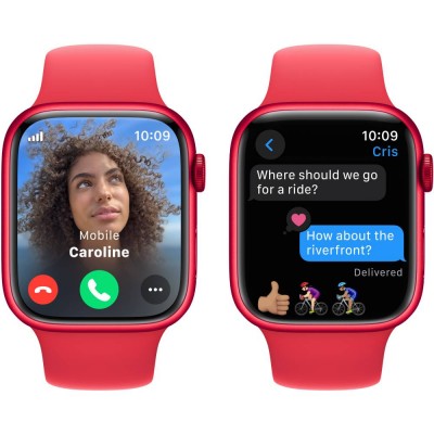 Смарт-годинник APPLE Watch Series 9 GPS 41mm (PRODUCT)RED Alum (PRODUCT)RED Sp/b - S/M