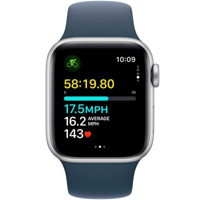 Смарт-годинник APPLE Watch SE 2023 GPS 44mm Silver Alum Storm Blue Sp/b - M/L (MREE3QP/A)