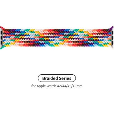 Ремінець ArmorStandart Braided Solo Loop для Apple Watch 42/44/45/49 мм Size 6 (148 мм) Pride Edition (ARM64937)