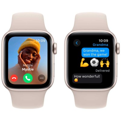 Смарт-годинник APPLE Watch SE 2023 GPS 40mm Starlight Alum Starlight Sp/b - M/L (MR9V3QP/A)