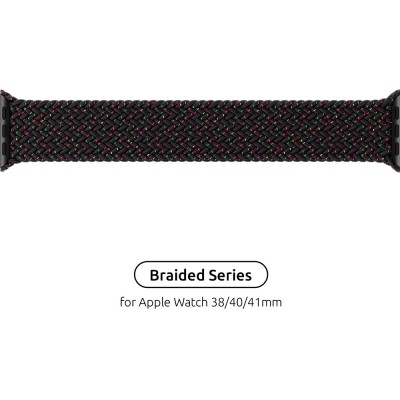 Ремінець ARMORSTANDART Braided Solo Loop Apple Watch 38/40/41mm Black Unity Size 6 144mm (ARM64896) Ремінець ARMORSTANDART Braided Solo Loop Apple Watch 38/40/41mm Black Unity Size 6 144mm (ARM64896)