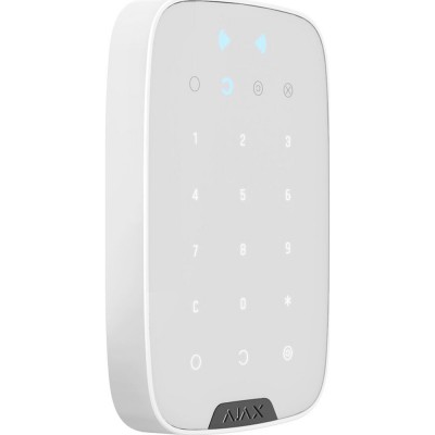Бездротова сенсорна клавіатура Ajax KeyPad Plus White (000023070)