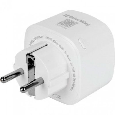 Розумна розетка COLORWAY Wi-Fi CW-SP1A-PTM