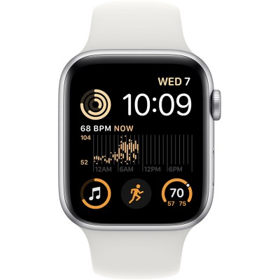 Смарт-годинник APPLE Watch SE 2 44 Silver Alum White Sp/B (MNK23UL/A)