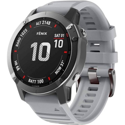 Ремінець ARMORSTANDART для Garmin Fenix 5/6 Silicone 22mm Grey (ARM60797)