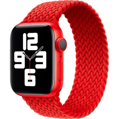 Ремінець ArmorStandart Braided Solo Loop для Apple Watch 42/44/45/49mm Red Size 6 (148 mm) (ARM58081)