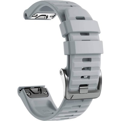 Ремінець ARMORSTANDART для Garmin Fenix 5/6 Silicone 22mm Grey (ARM60797)
