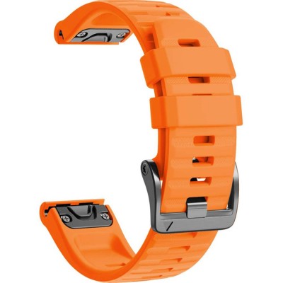 Ремінець ARMORSTANDART для Garmin Fenix 5x/6x Silicone 26mm Orange (ARM60802)