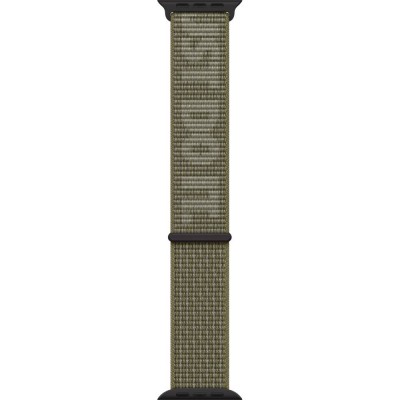 Ремінець APPLE Nike Sport Loop для APPLE WATCH S8 2022 45mm Sequoia/Pure Platinum (MPJ23)