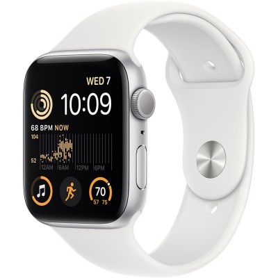 Смарт-годинник APPLE Watch SE 2 44 Silver Alum White Sp/B (MNK23UL/A)