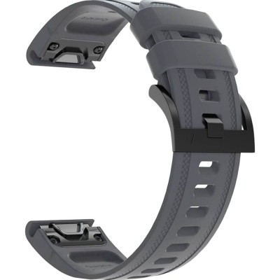 Ремінець ARMORSTANDART для Garmin Fenix 5s/6s Silicone 20mm Grey (ARM60812)