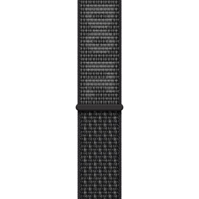 Ремінець APPLE Nike Sport Loop для APPLE WATCH S8 2022 45mm Black/Summit White (MPJ13ZM/A)