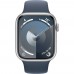 Смарт-годинник APPLE Watch Series 9 45mm Silver Alum Storm Blue Sp/b - S/M (MR9D3QP/A)