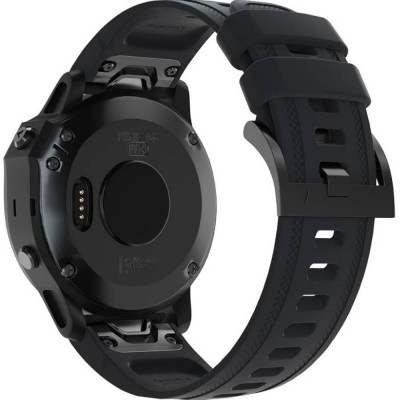Ремінець ARMORSTANDART для Garmin Fenix 5s/6s Silicone 20mm Black (ARM60799)