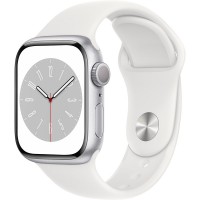 Смарт-годинник APPLE Watch Series 8 GPS 41 Silver Alum White Sp/B (MP6K3UL/A)